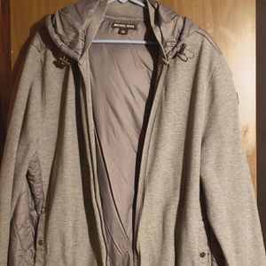 Michael Coors full zip hoodie. Great for spring or wet day, keeps you warm + dry